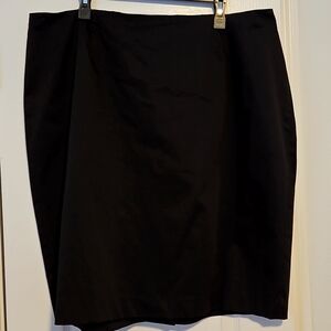 Lafayette 148 Black Knee-Length Pencil Skirt Size 20